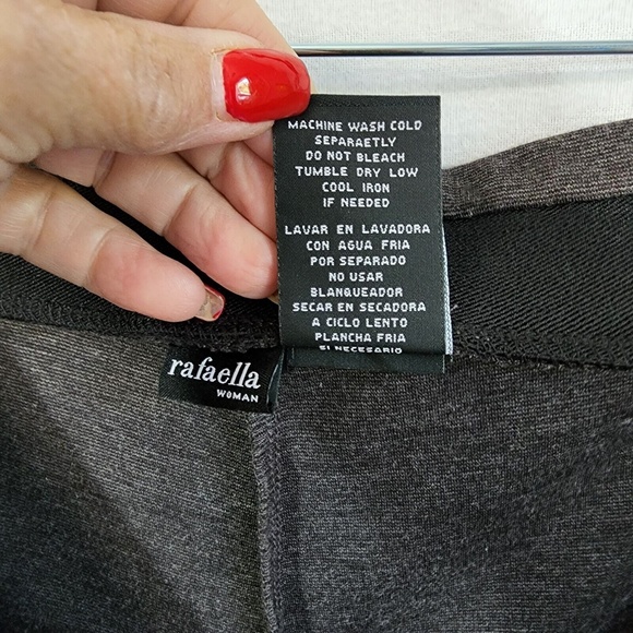 Rafaella Woman's Plus Size Curvy Fit Pull On Pants Size 18W Zipper Pockets - Picture 11 of 12